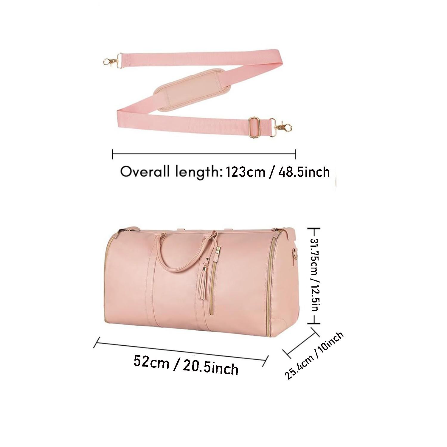 Lefame Travel Duffle Bag with Garment & Shoe Compartment, Waterproof & Breathable, TSA-Approved, 57L Capacity, Ideal for Weekender, Gym, Hospital, Holiday Travel