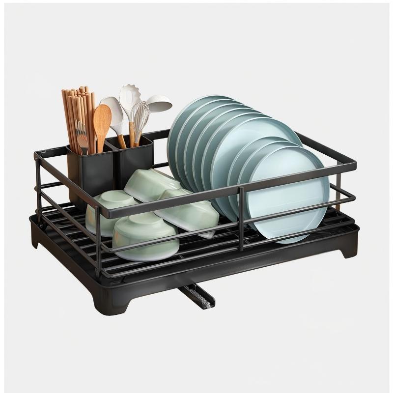 Multifunctional Kitchen Storage Rack, Thick Metal Sink Drainage Holder, Bowl and Plate Organizer, Dish Drying Organiser, Durable and Space-Saving Design