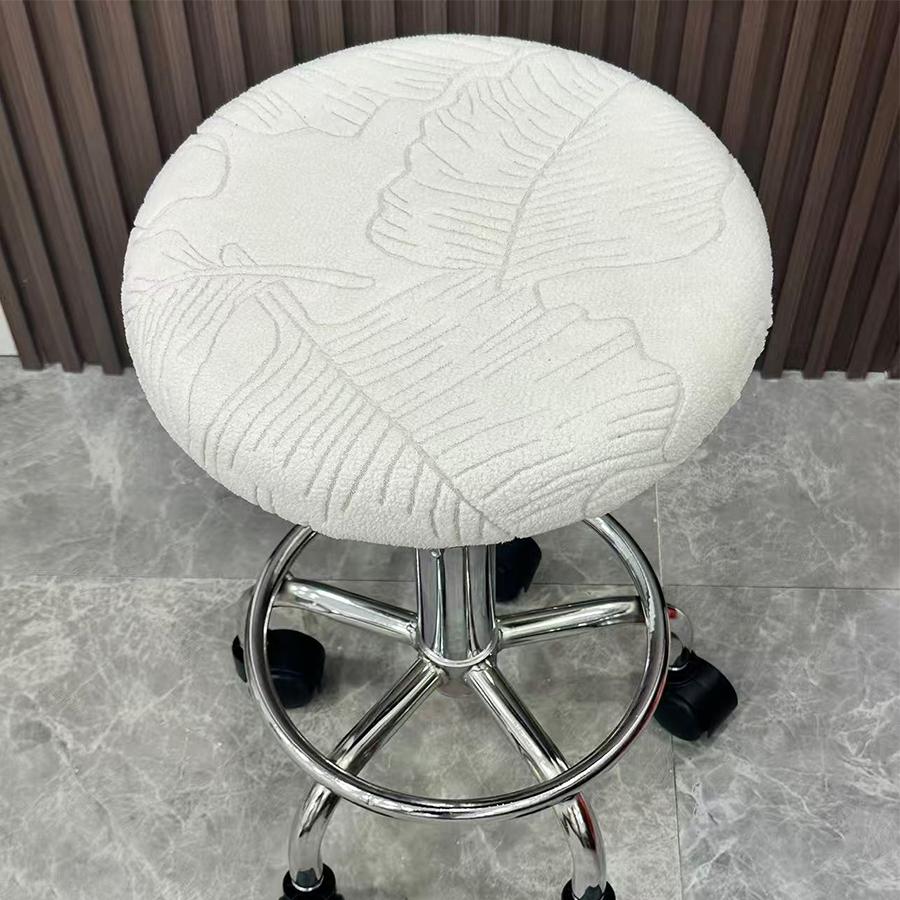 2pc Stretch Round Bar Stool Covers, Elastic Material, Fits Most Bar Chairs, Durable and Easy to Clean, Perfect for Home and Restaurant Use