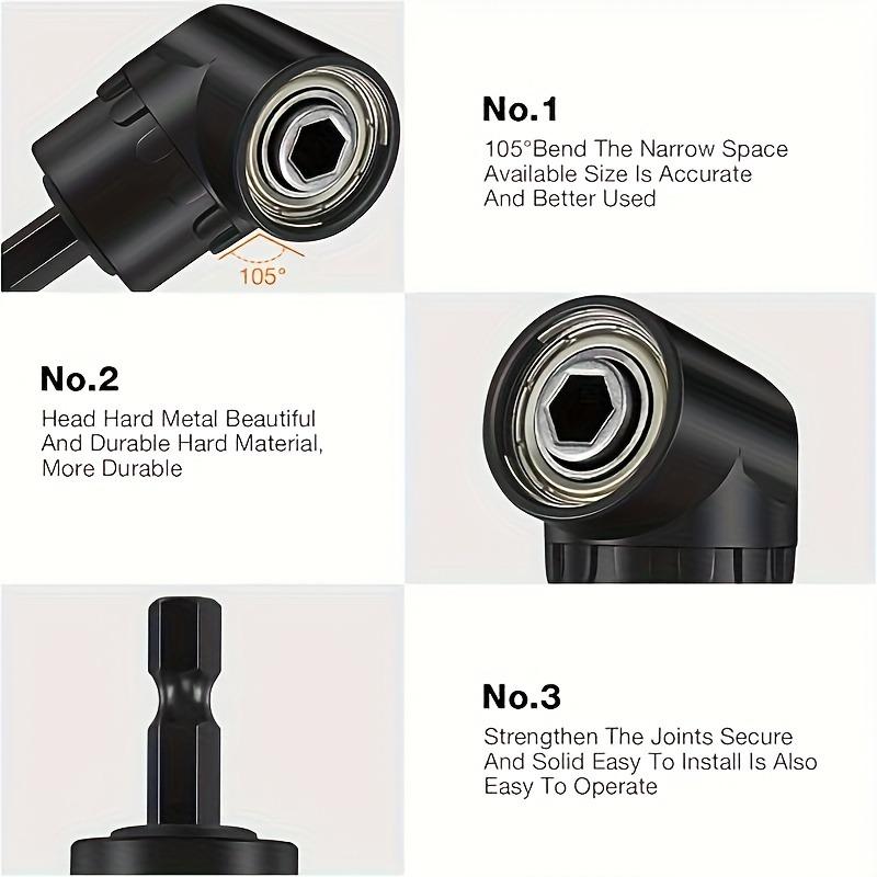 1pc high-quality right-angle drill accessories, 360 rotatable, impact-grade socket adapter, angle drill adapter, 90 inclined drill to meet various drilling requirements, drilling accessories, multi-functional drill, Drill Attachment