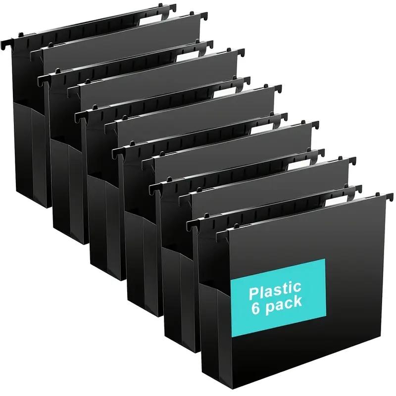 Heavy-Duty Hanging File Folders, 2-Inch Expansion, Reinforced Polypropylene, Assorted Colors, for Medical & School Documents