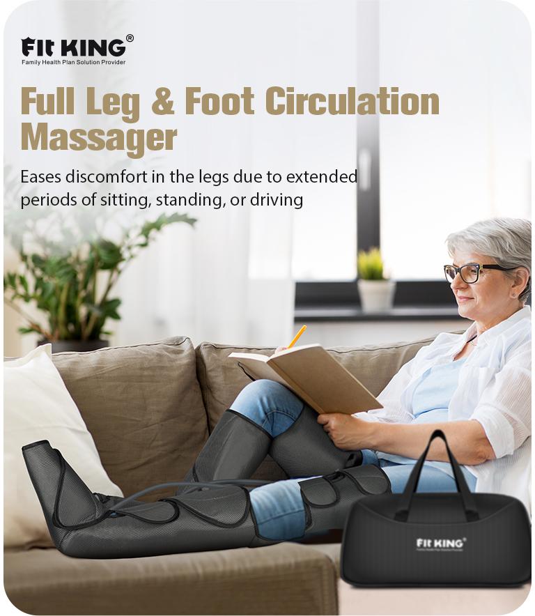【FIT KING】Foot and Leg Relaxer for Enhanced Circulation and Comfort with Hand-held Controller, Ideal for Relaxation and Daily Comfort  Massage Tool for gift