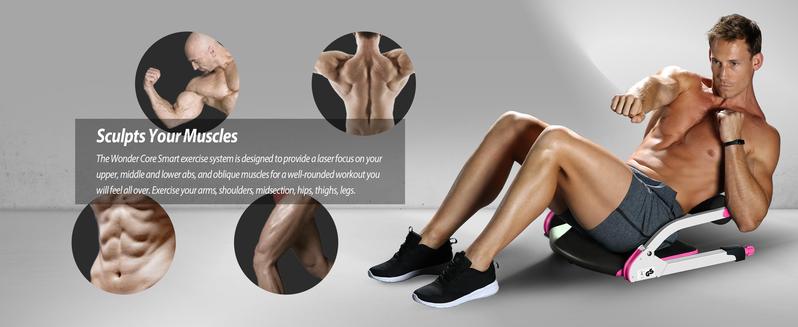 Wonder Core Sit-Up Exercise Equipment, Ab Crunch Machine Roll-up Machine, Abdominal Workout Machine for Home Gym, Core Ab Exercise System Trainer Quality Of an Authentic Brand