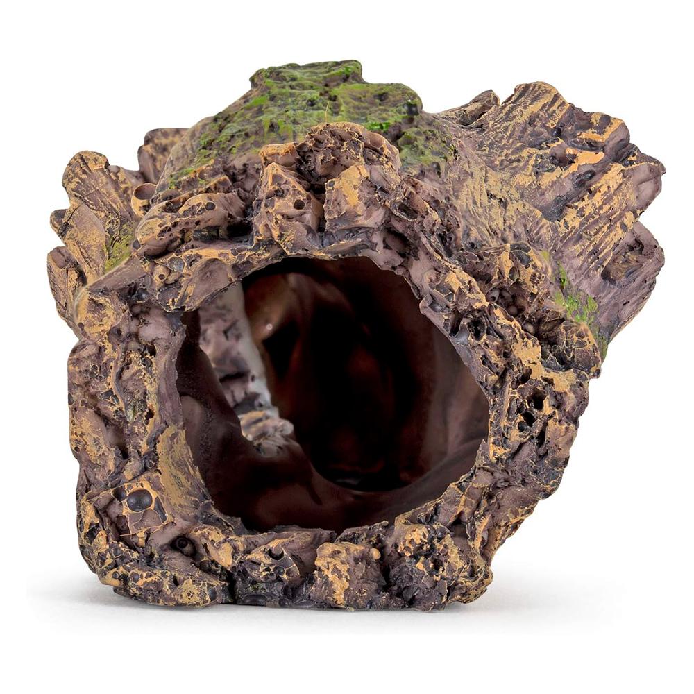 hygger Small Aquarium Ornament Poly Resin Wood Trunk Log Fish Tank Decoration for up to 20 Gallon Tank Betta Fish Accessories Hideout Cave(Tree Log)