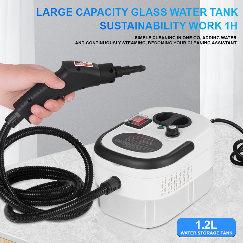 2026 Upgraded Portable High-Pressure Steam Cleaner, with 24-in-1 Multifunctional Accessory Kit,High-Temperature Deep Cleaning, 1.2 Liter Water Tank and 90-Second Fast Heating System, 6 Adjustable Gears, Suitable for Home, Kitchen Appliances, Car Detailing