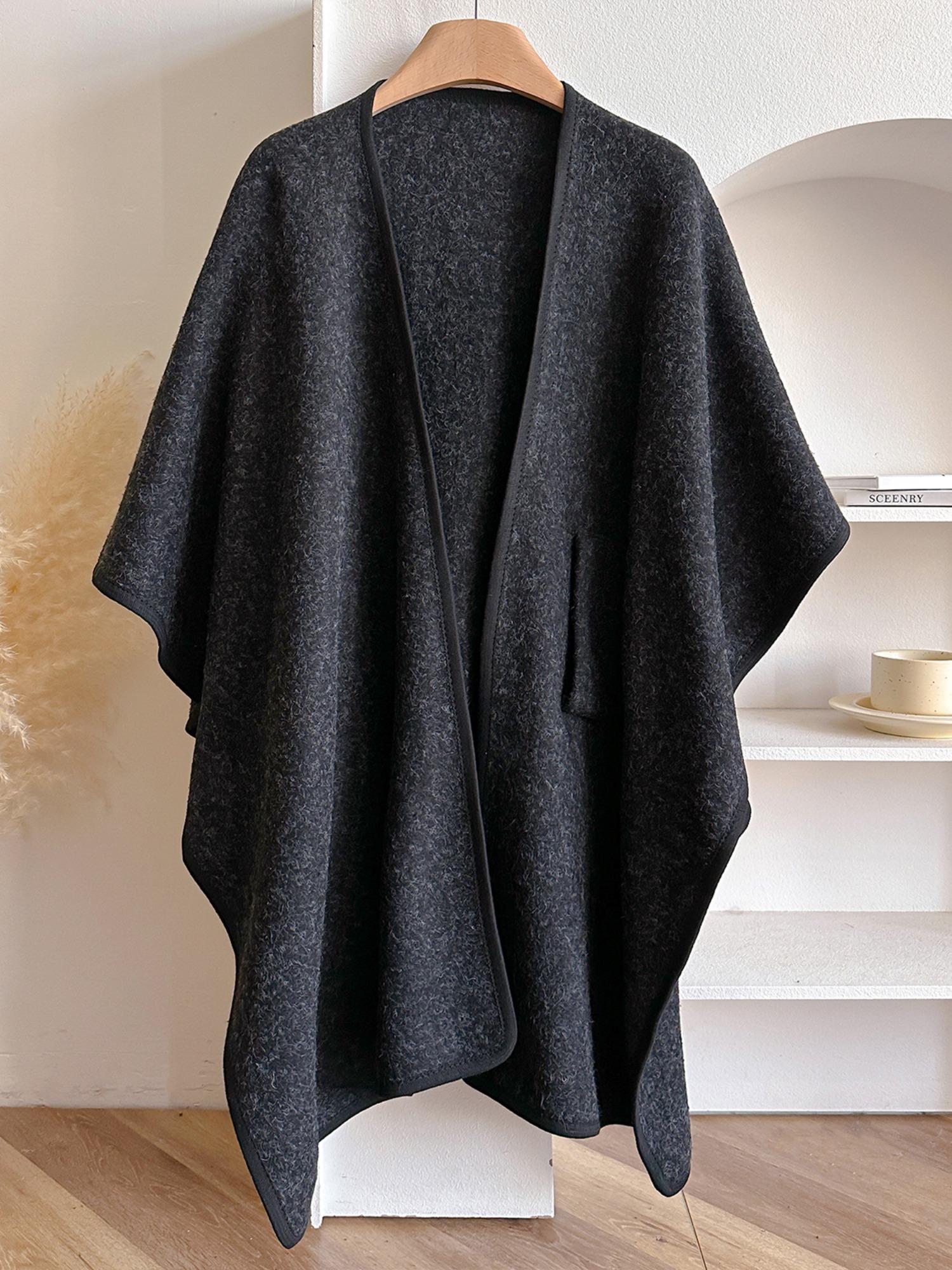 Women's Fall Winter Fashion Solid Color Shawl, Trendy Solid Shawl, Warm Comfortable Scarf, Casual Multifunctional Wrap for Autumn/winter Decor