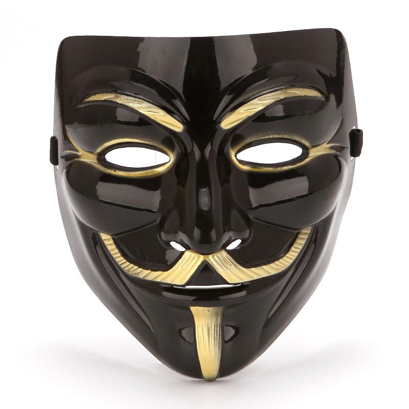 V for Vendetta Mask Anonymous Costume Accessory, Halloween Party Cosplay Prop, Unisex Masquerade Event Wear, Unique Design