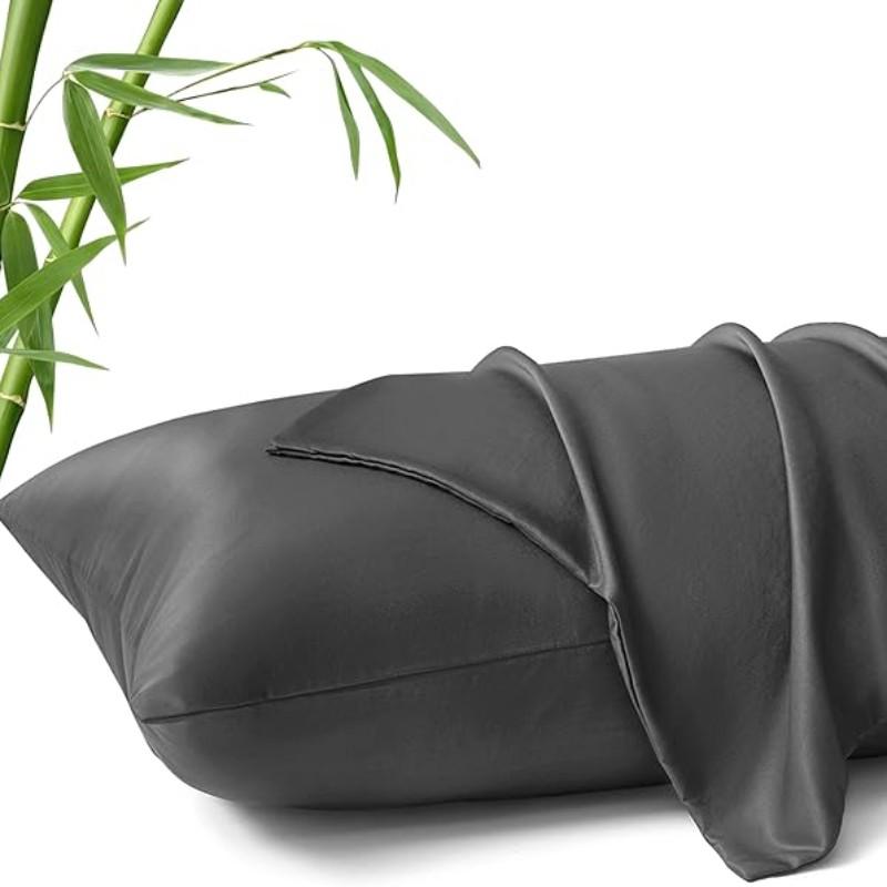 Cooling Pillowcase for Soft and Smooth Touch, Reduces Friction-Induced Breaks, Sleep Wrinkles, and Irritation, Gentle on Skin and Hair