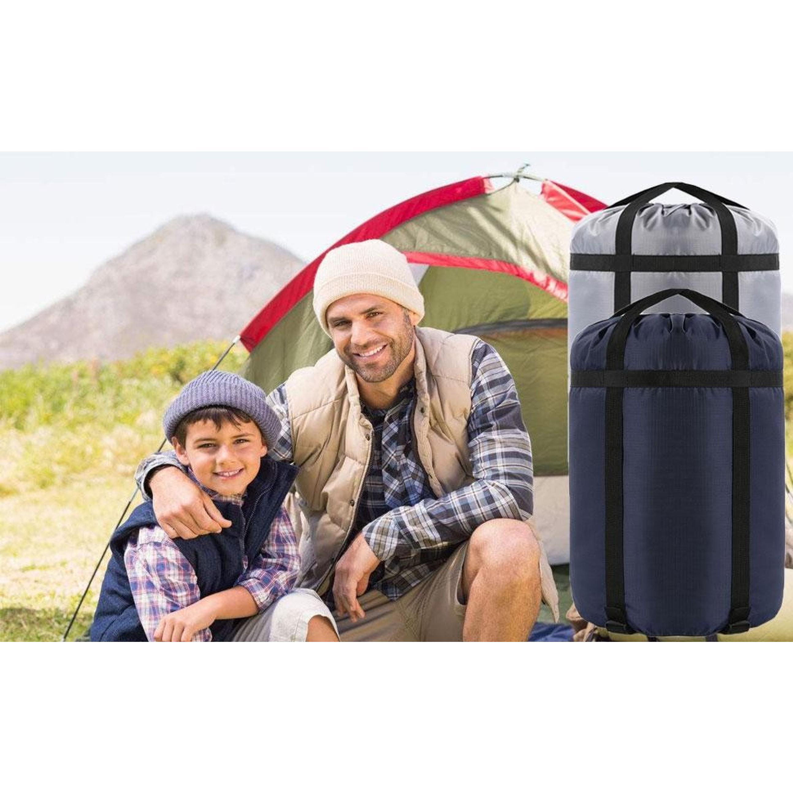 Compression Stuff Sack, 24L/36L/46L Sleeping Bags Storage Stuff Sack Organizer Waterproof Camping Hiking Backpacking Bag for Travel - Great Sleeping Bags Clothes Camping