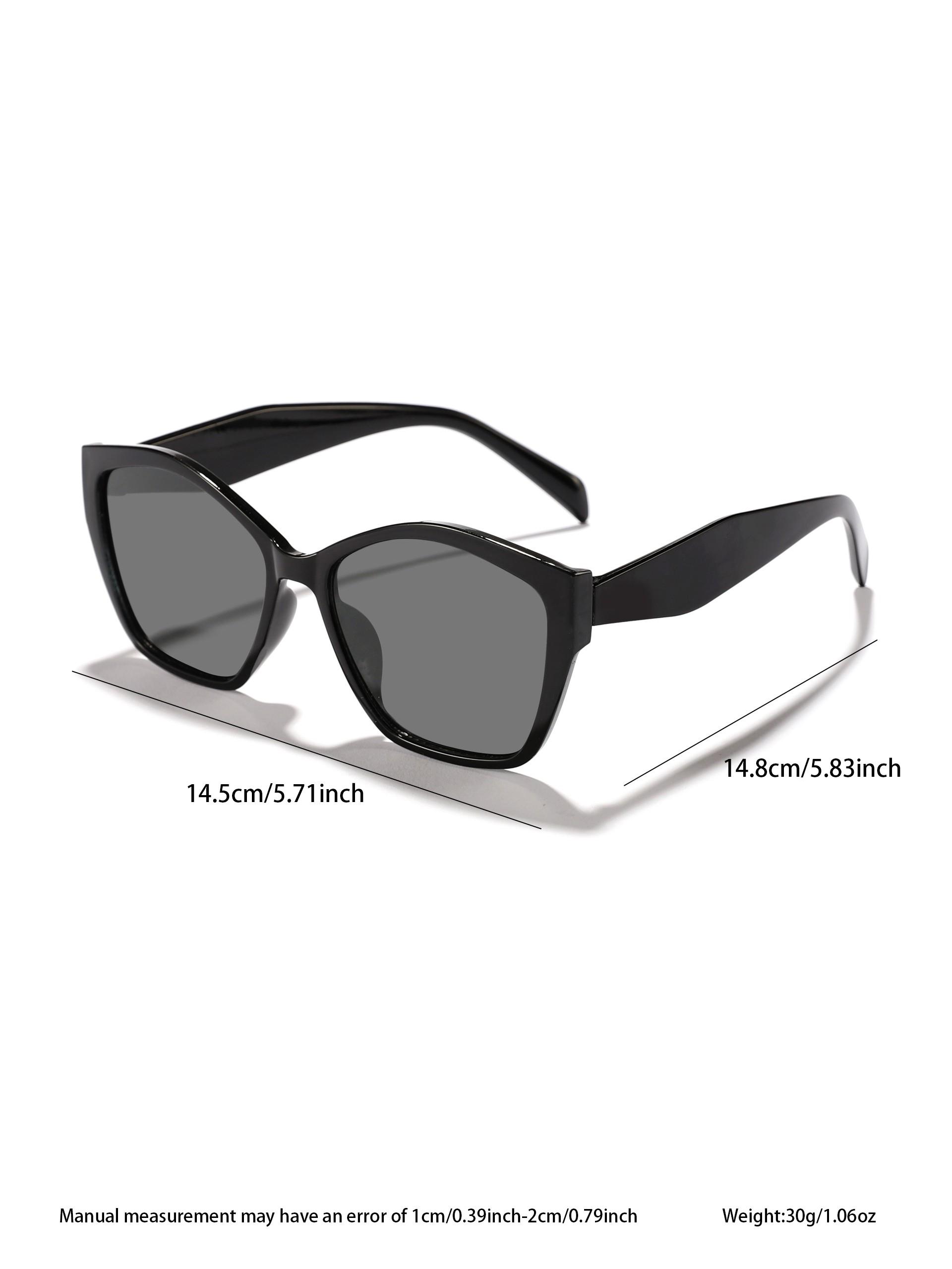 Unisex Square Frame Sunglasses, Casual All-Over Print Design, Decorative Lens, Perfect for Daily Wear & Leisure