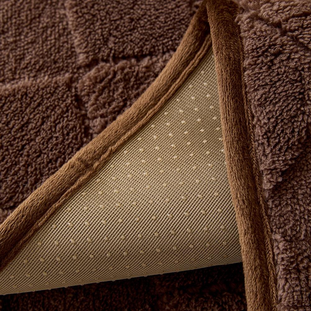 Modern Plush Diamond-Pattern Quilted Sofa Cover, Dustproof, Soft & Pet-Friendly Polyester Protector for Single-Seat to L-Shaped Couches