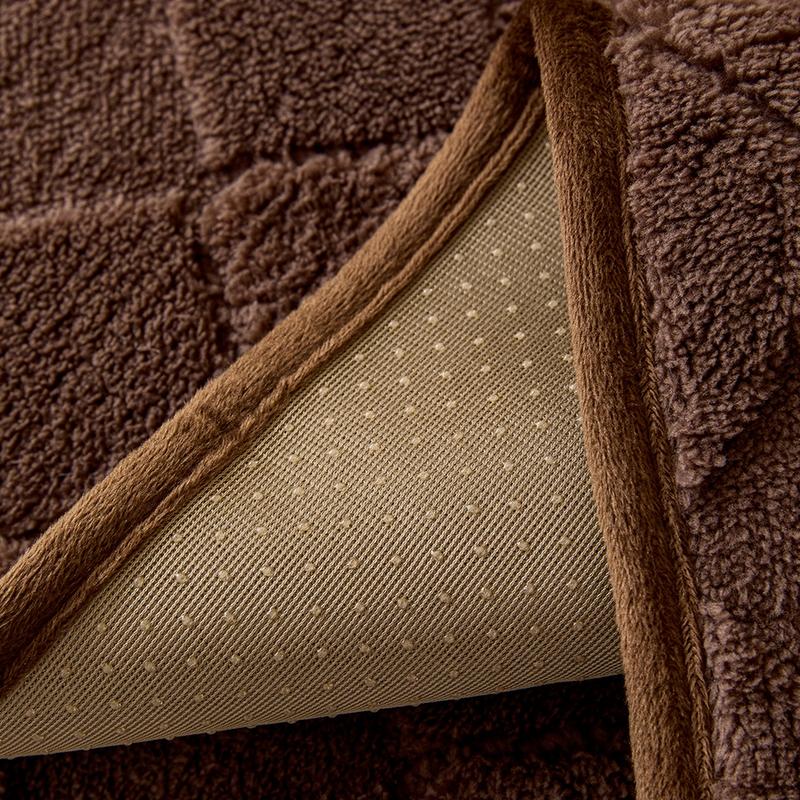 Modern Plush Diamond-Pattern Quilted Sofa Cover, Dustproof, Soft & Pet-Friendly Polyester Protector for Single-Seat to L-Shaped Couches