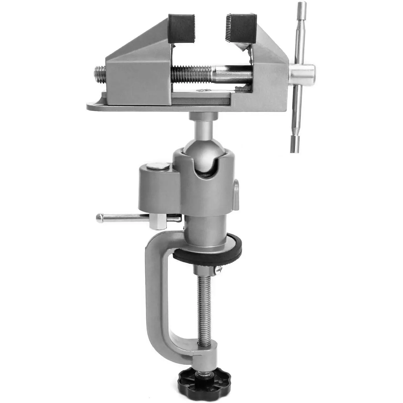 3" Tabletop Clamp Vice Tilts Rotate 360°, Work Bench Vise for Drilling, Woodworking,Jewelry, Mental working