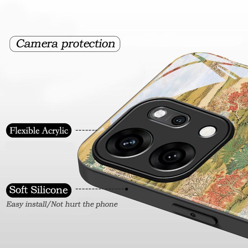 Chinese Traditional Landscape Case For Honor 400 Pro 400 Lite 5G Flexible Acrylic Glossy Phone Case