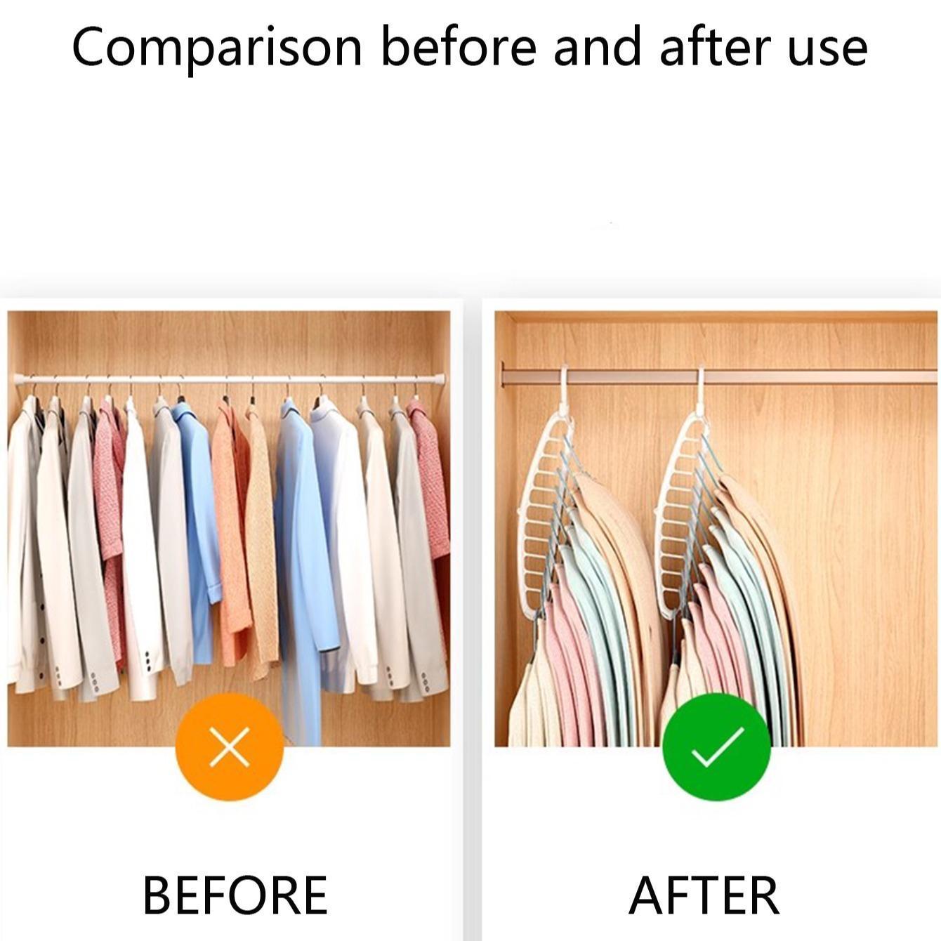 Rotatable Folding Clothes Hanger, 1 Count Modern Space-Saving Large-Capacity Rotating Clothes Hanger for Wardrobe & Dormitory, Bedroom Organizer Accessories, Household Items