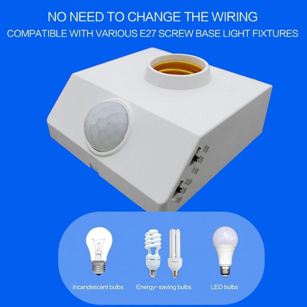 Smart human sensor e27 bulb; auto on/off with motion detection, energy efficient, ideal for Hallway Garage Indoor Outdoor Lighting Convenience