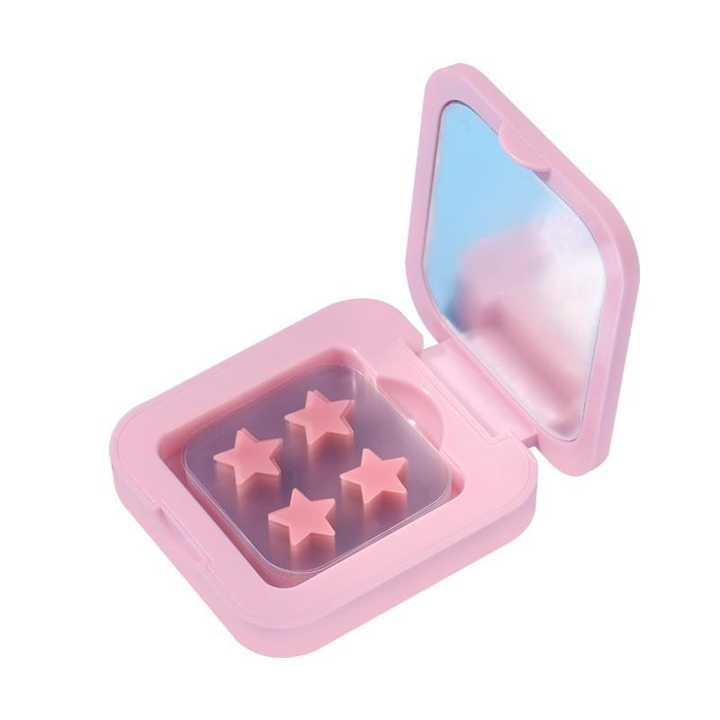 Compact Mirror Case Star Acne Patch Disposable Colorful Hydrocolloid Pimple Patch Absorbs Fluids Speeds Healing Invisible Adhesive Cute Star Shape Daily Breakout Helper Acne Spot Patches