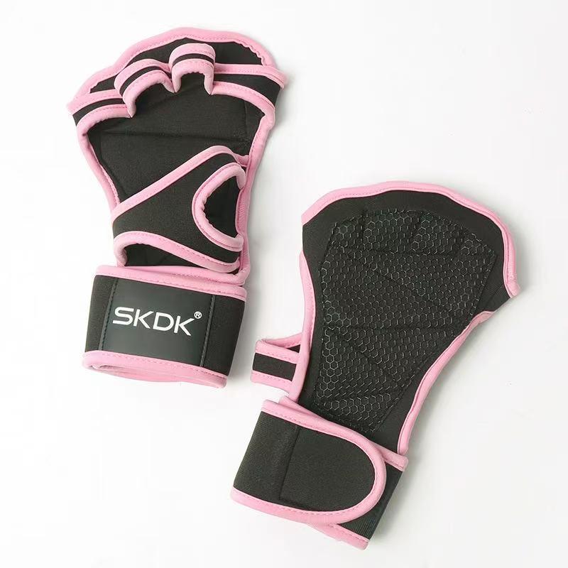 Dive Gloves for Sports and Fitness, Palm Protection Gloves, Silicone Anti-Slip Wrist Guards, Comfortable Handwear for Activities