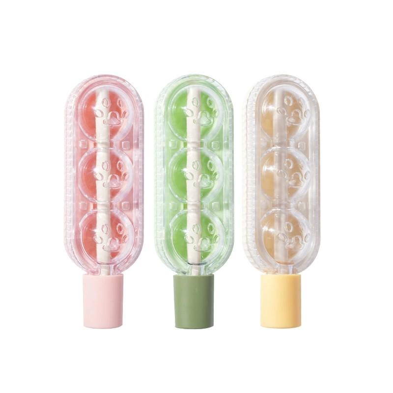 3pcs Ice Pop Molds, Candy Floss Ice Ball Mold, Freezer Tray for Baby Food, Home Use Ice Cube Maker, Two-In-One Design for Popsicles and Ice Cream Straws