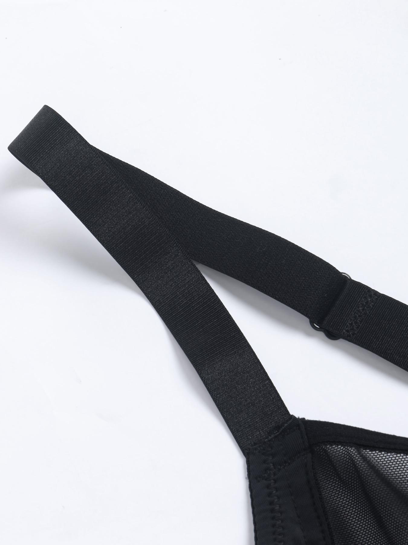 Plus Size Mesh Unlined Bras for Women, Unpadded Mesh Full Coverage, T-Shirt Minimizer, Sexy Underwire Bralettes, Smooth U-Back Design