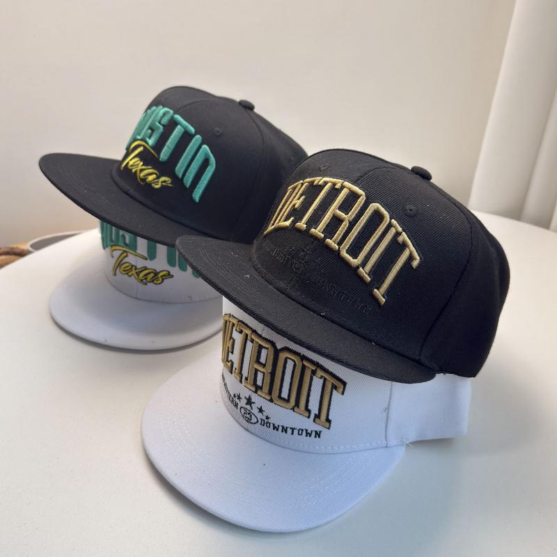 2025 New Spring Hip-Hop Cap with 3D Embroidered Letters, Flat Brim Baseball Cap, Street Casual Street Dance Hat