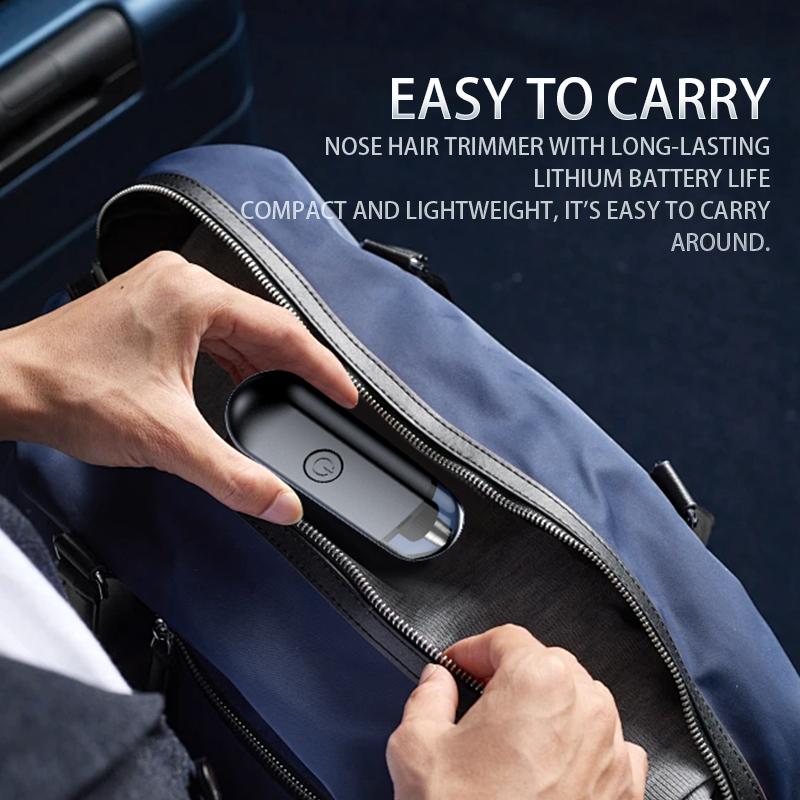 USB Rechargeable Painless Electric Nose Hair High Quality Trimmer - 3-in-1 Eyebrow & Facial Hair Clipper, Waterproof Easy-Clean Grooming Tool for Men & Women