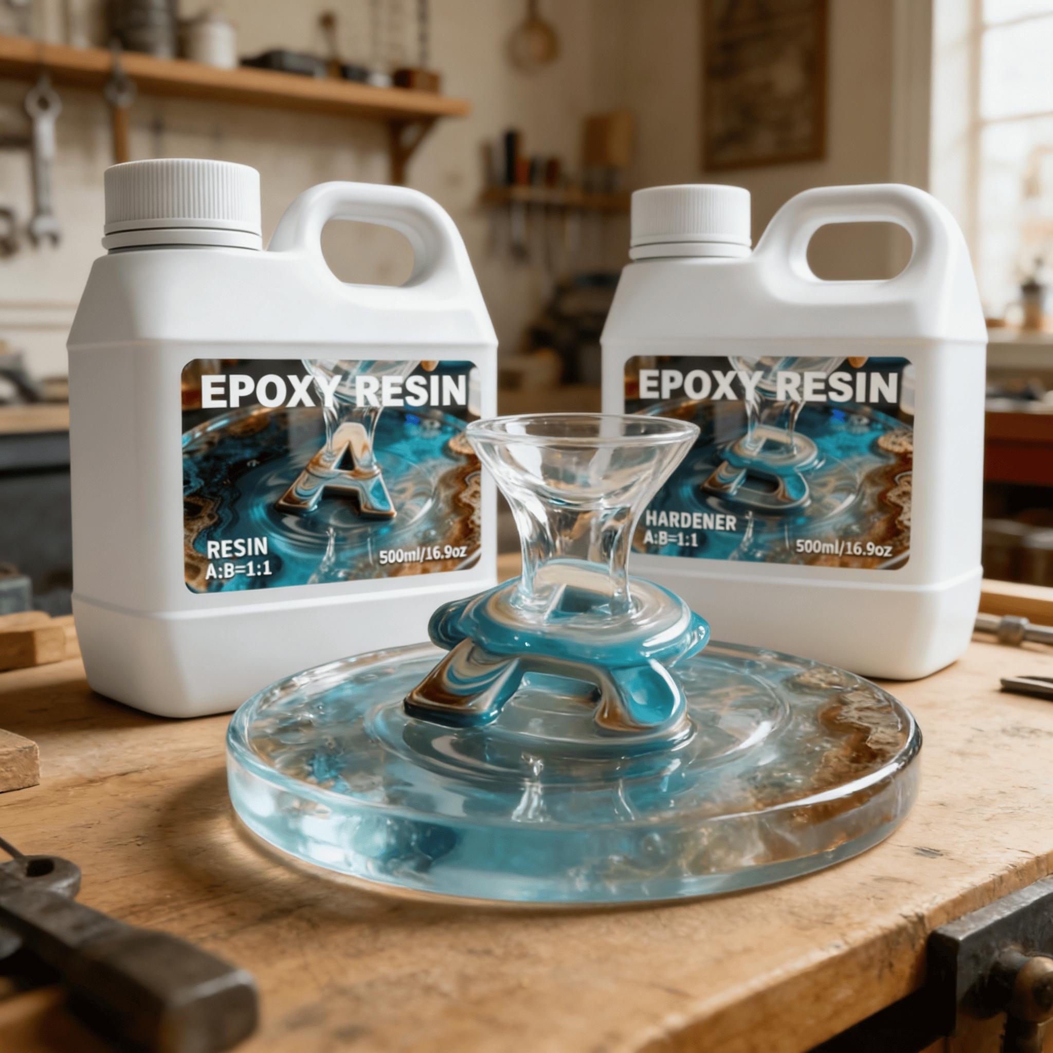 33.8oz/1000ML Epoxy Resin Kit, Easy Mix, High Gloss, Durable Epoxy Finish, Odorless, Long Lasting Bond, Ideal for DIY Crafts, Jewelry, Art Coating, Perfect for Creative Projects