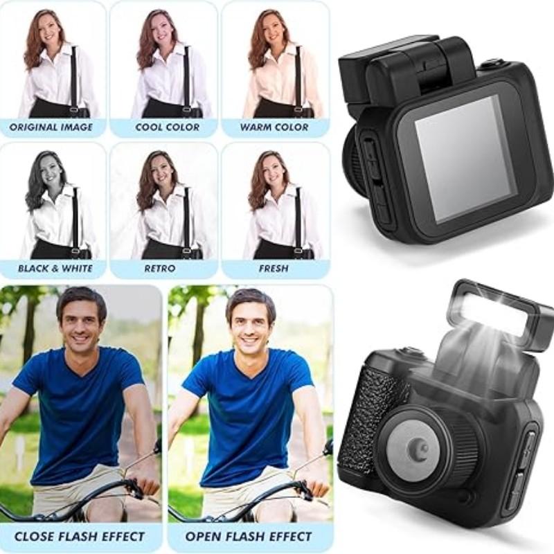 HD Keychain Mini Camera Y4000 1080P, Vintage Camera with 1.44 Inch HD Screen, Long Battery Life, No TF Memory Card Included
