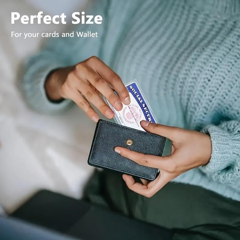 10/20pcs Classic PVC Waterproof Card Protector Cases, Soft Transparent Storage Bags, Ideal for Social Security/medical Insurance/credit Cards