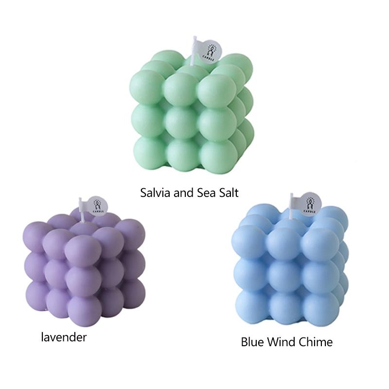 Aromatherapy Candle, Cube Shape, Romantic Decoration, Desktop Ornament, Handmade Atmosphere, Scented Candle, Gift for Expressing Love