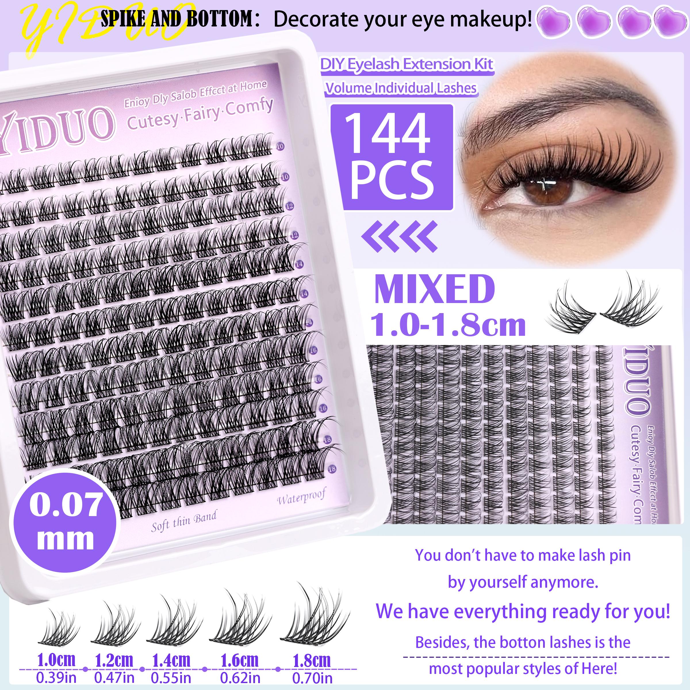 3 Styles Lash Clusters Kit Great value Lash Kit 10-18mm Clusters Extensions Natural Look Eyelash Extensions DIY Individual Lash Kit with Lash Bond and Seal, Lash Remover,Lash Tweezers,Eyelash Brush, Eyelash Tools Exquisite Eyelash Gift Set