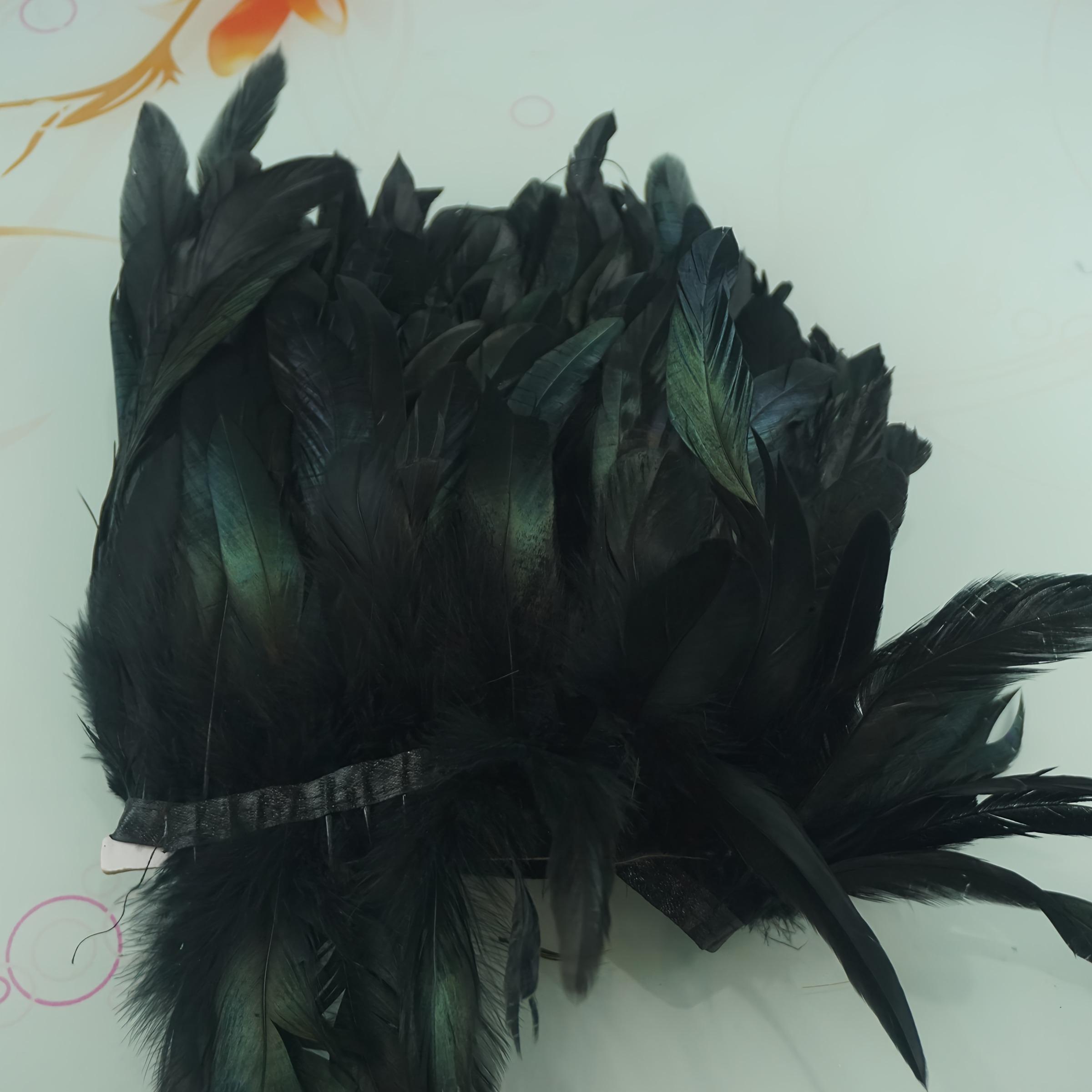 1.05m Colorful Artificial Rooster Tail Feathers for Wedding Stage Decoration DIY Handmade Skirt Edge Clothing Accessories