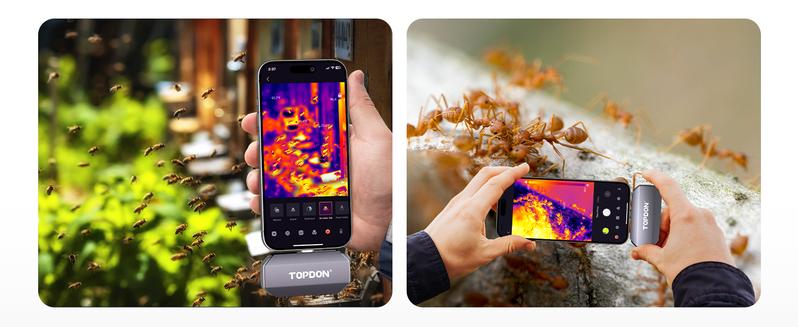 TOPDON TC002C Thermal Camera for iPhone 15 Series & iPads with Type-C Port 256x192 IR High Resolution Thermal Imager Infrared Test Report -4°F to 1022°F Temp Range Upgraded Version of TC002 Cellphone Smartphone