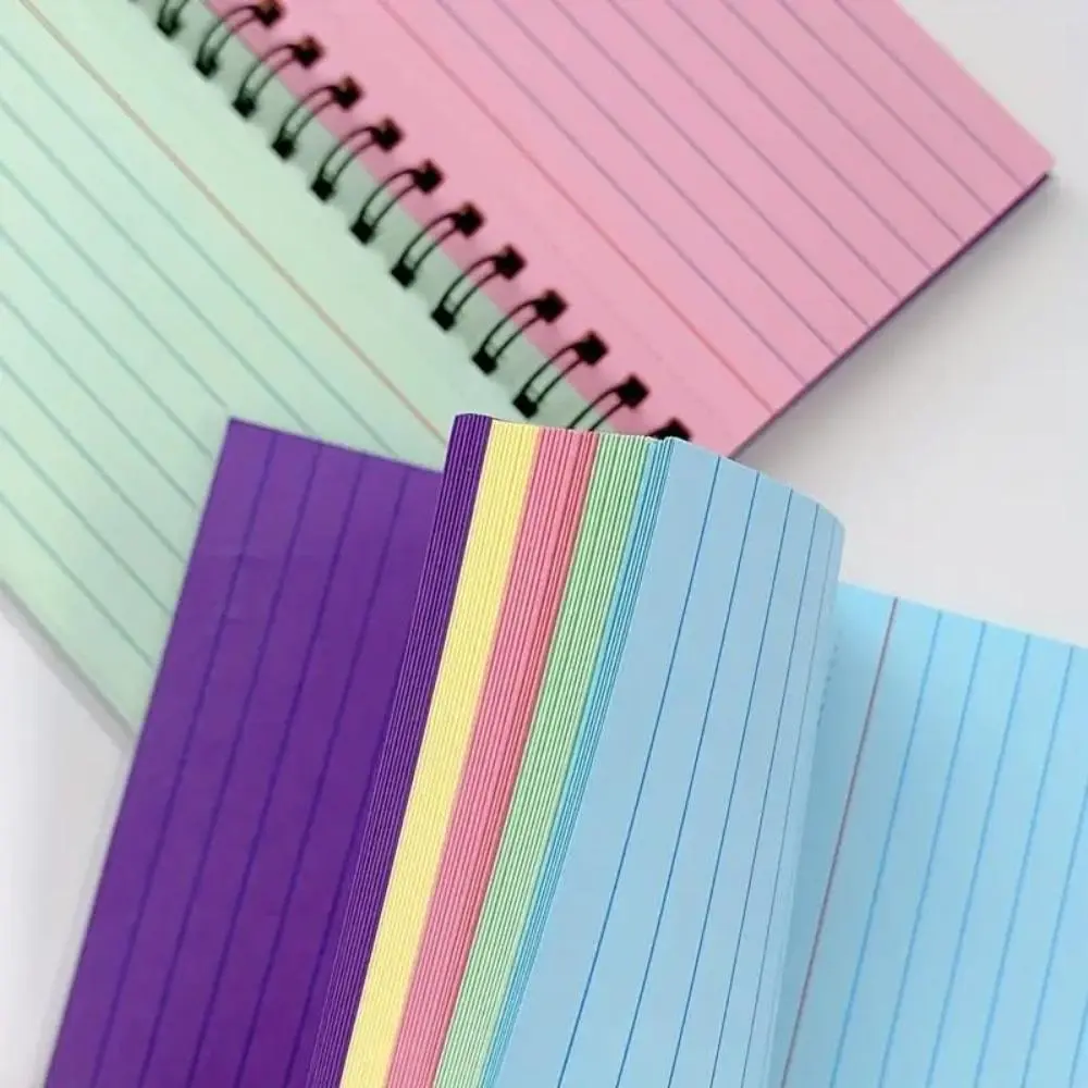 2pc Color Spiral Notebook Designed for Students and Professionals - Portable and Personalized Notepad