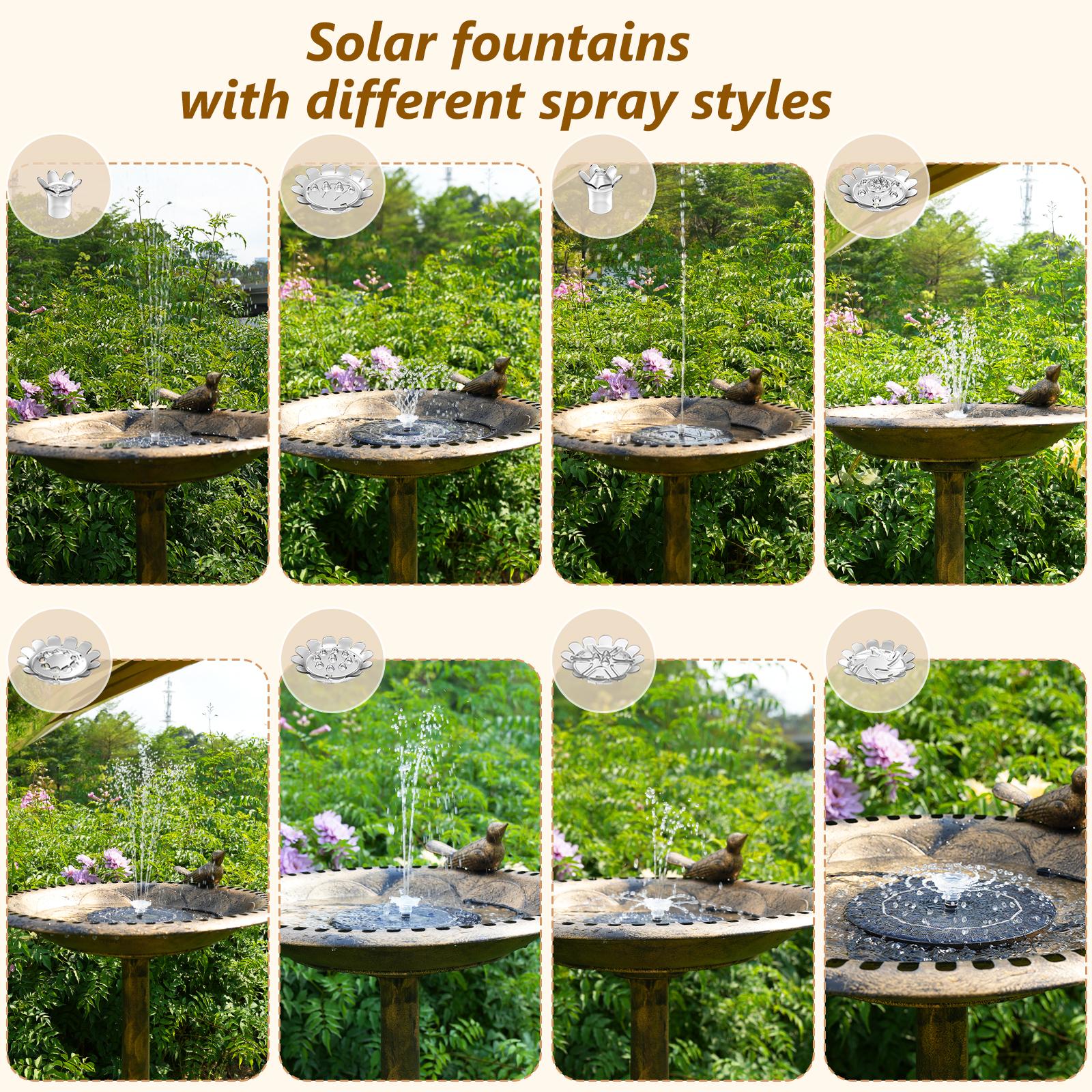 AISITIN Outdoor Garden Vintage Bird Bath with Two Little Bird Decorations, Weather Resistant Polyresin, 30 Inch-Backyard Expressions