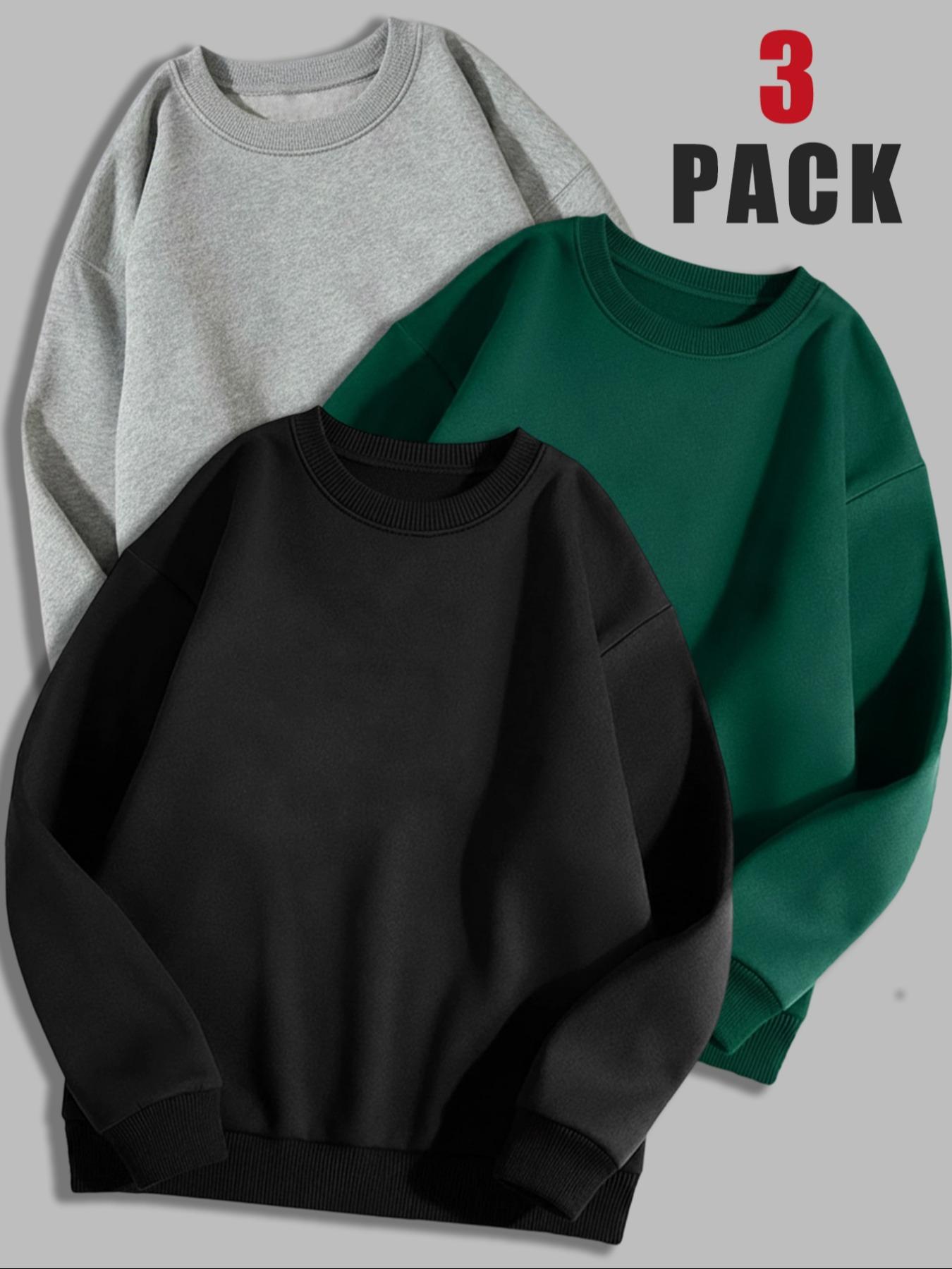 Women's Long Sleeve Pullover Sweater Set, Sweatshirts, Casual Fitted Round Neck Top, Fall & Winter Warm Clothing, Letter Pattern Design