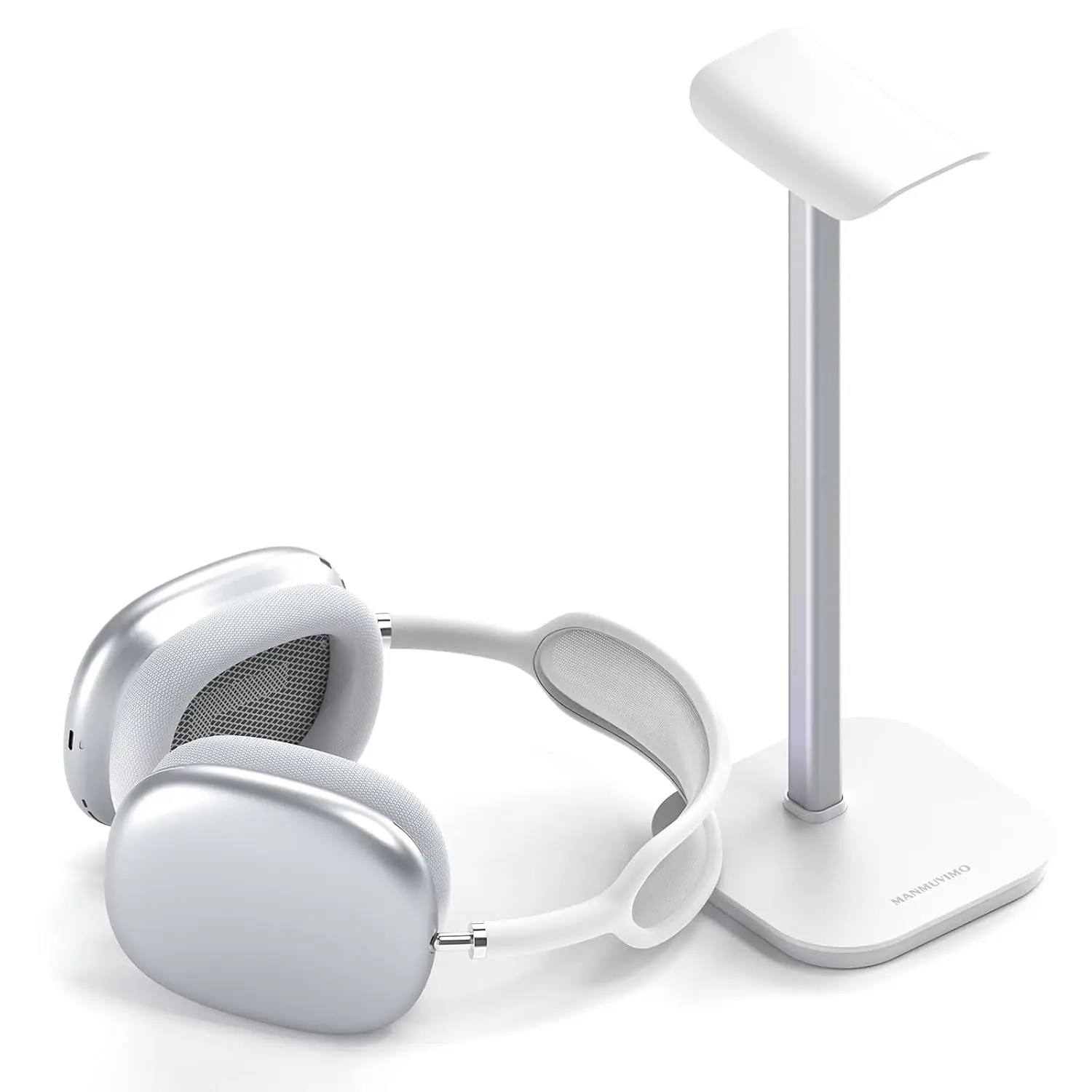 Headphone Stand, Aluminum Desk Headset Earphone Holder (White)