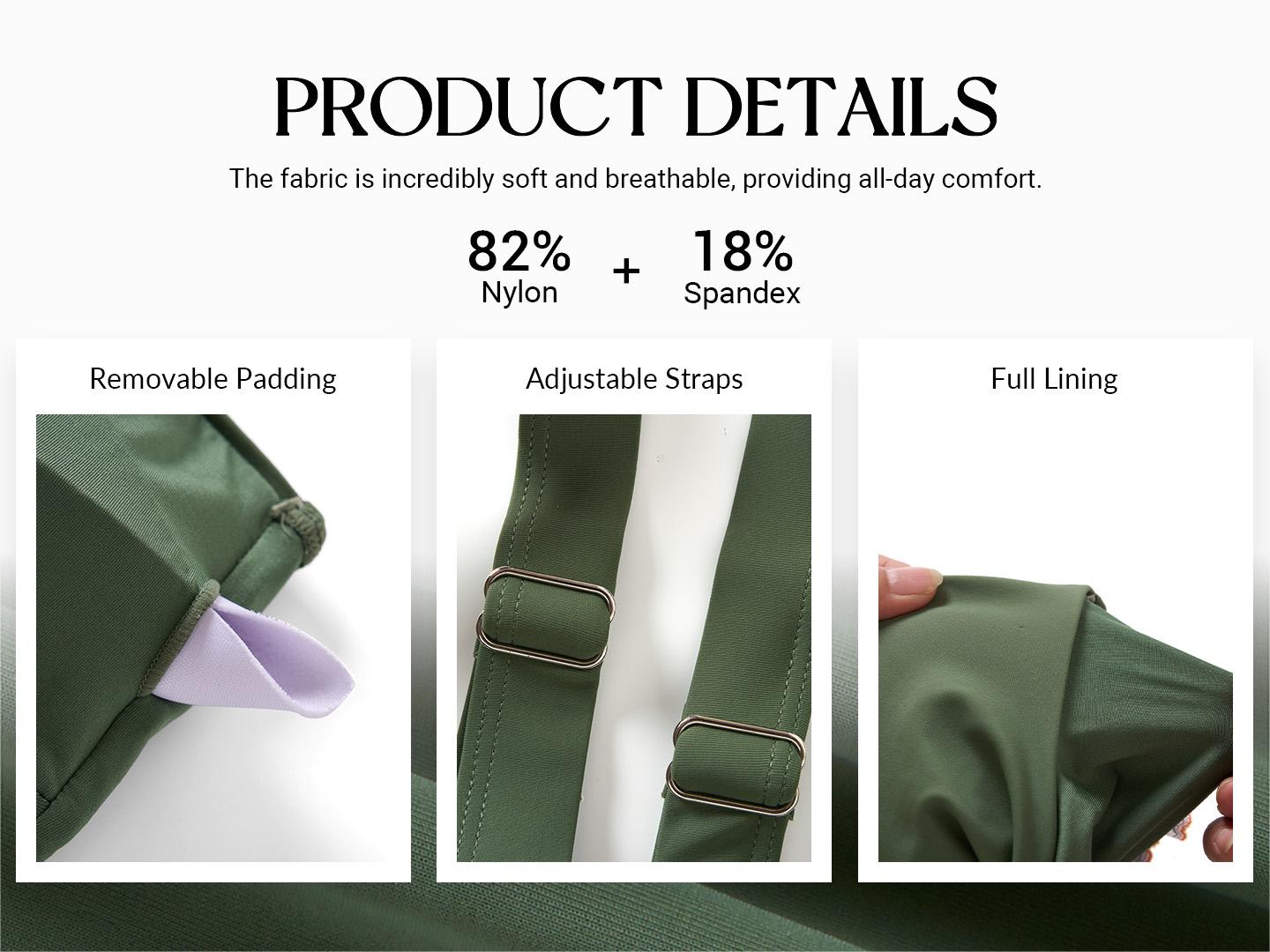 Yonique Women's High Waisted Bikini - Twist Front Two Piece Swimsuit Color Block Full Coverage Bathing Suit