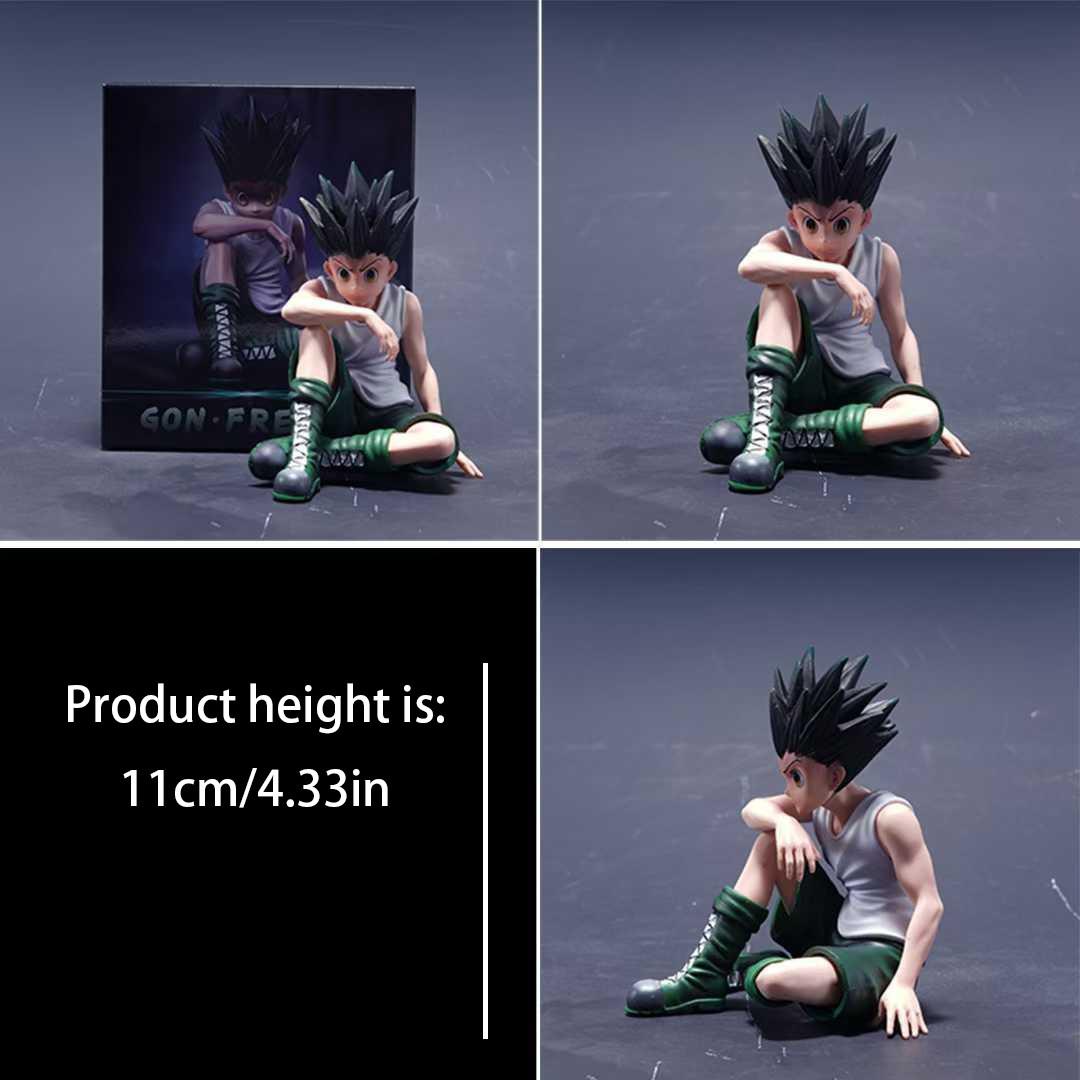 Killua and Xiao Jie  Sitting Figure Figurine Statue Anime Merchandise Collection Ornaments