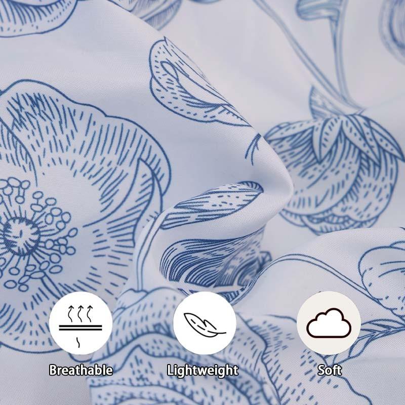 Rose Pattern Duvet Cover 3-Piece Set, Elegant and Romantic, Includes 1 Duvet Cover and 2 Pillowcases (Without Filling), Ideal for Modern Bedroom Decor.