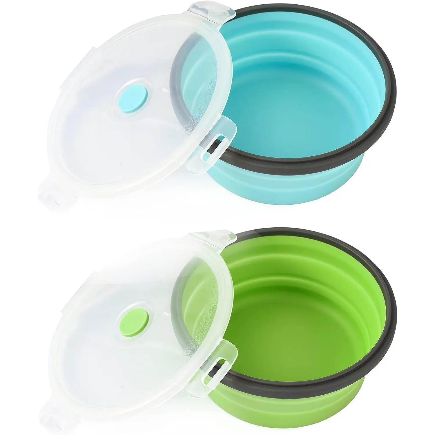 Collapsible  Bowls with , 2 Pack Travel  Bowls for Small Size Dogs,  Portable   Bowls Water Cup  Bowls Dish for Camping Traveling Walking, 12 oz 350ml
