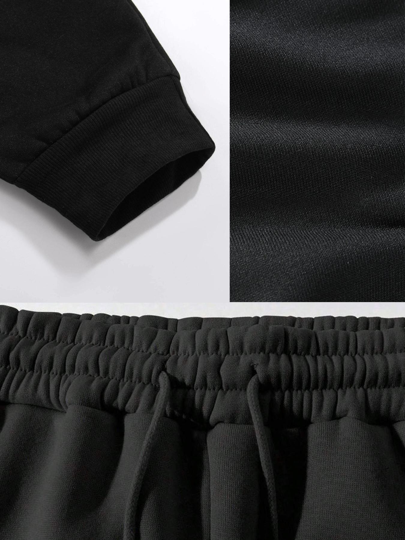 Dark Angel Gothic Graphic Cropped Hoodie & Wide-Leg Sweatpants Set | Black Alt Streetwear 2-Piece Outfit | Soft Comfortable Fabric | Gothic Aesthetic | Trendy Baggy Fit | Bold Embellished Print Set | Versatile Daily Ensemble | Perfect for Casual/Street