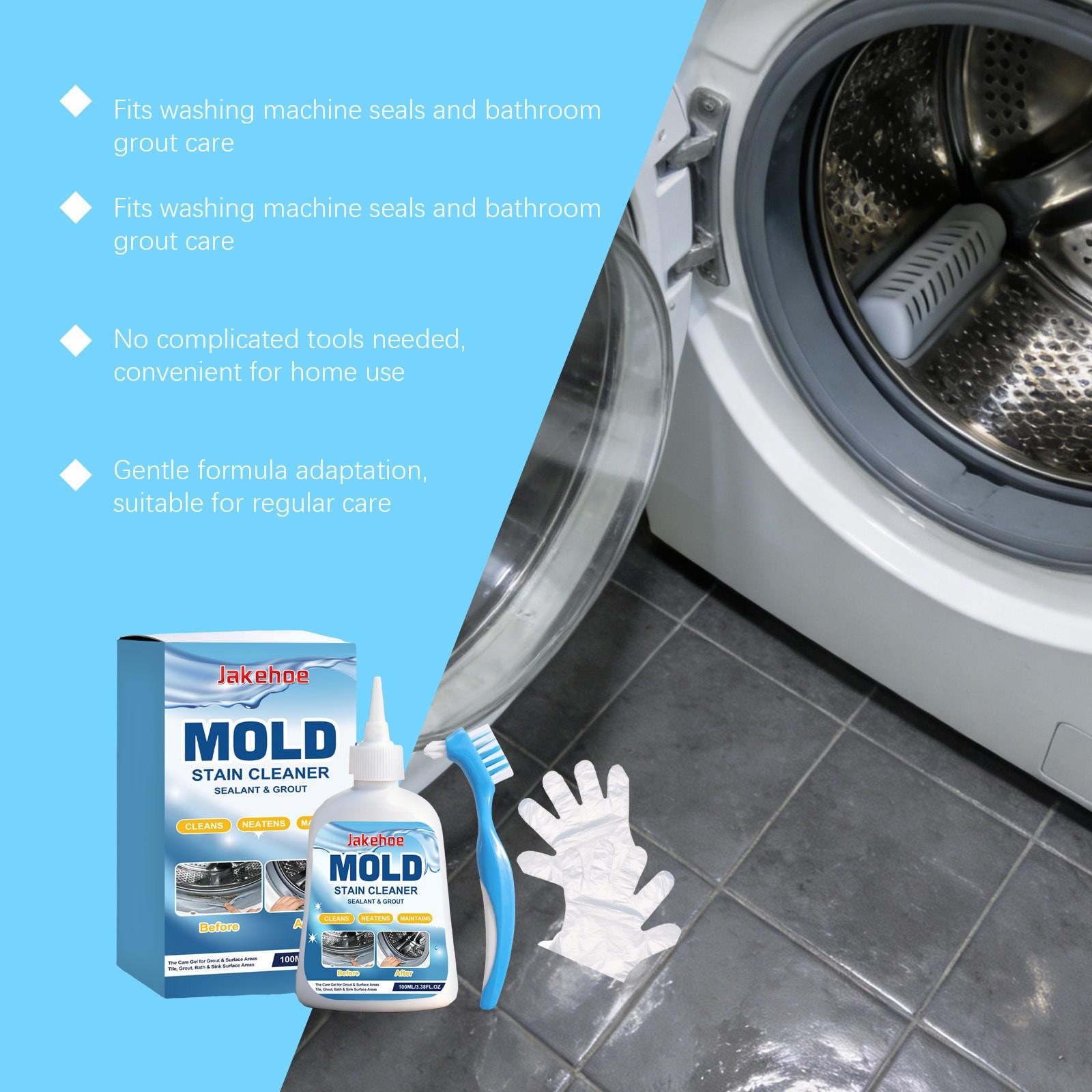 Jakehoe Mold Remover Gel for Bathroom Tiles, Washing Machine Seals, Home Gaps, Effective Cleaning Gel, Easy to Use, Long-Lasting Results