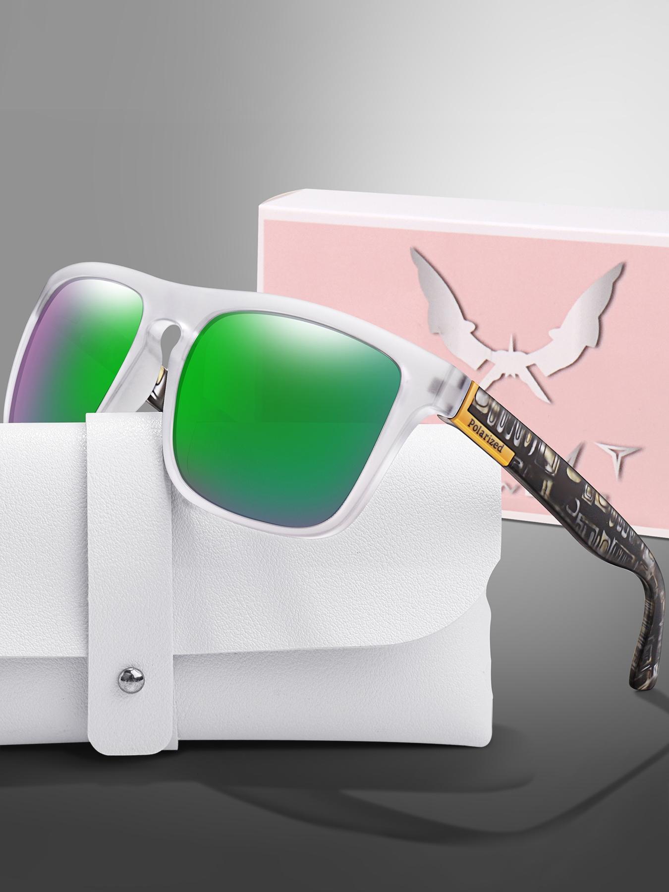 Classic Polarized Sunglasses with Case and Gift Packaging, Stylish UV Protection Eyewear, Vintage Square Frame for Daily Use, Perfect for Outdoor Activities, Great Gifts for Christmas, Valentine's Day, and Mother's Day, Trendy Vintage Sunglasses