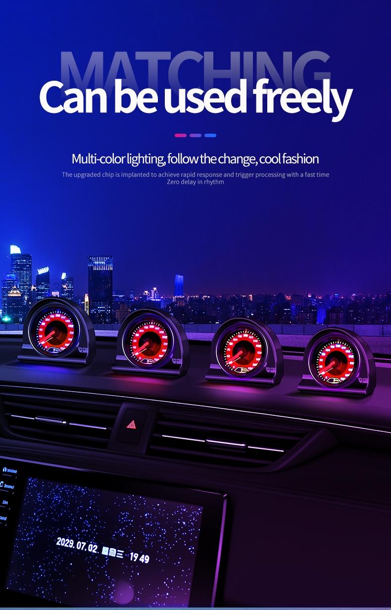 Car Pointer Rhythm Light Atmosphere Light Music Rhythm Light Voice Controlled Pickup Light Car Ornament 5V USB Night Light Interior Car Lights