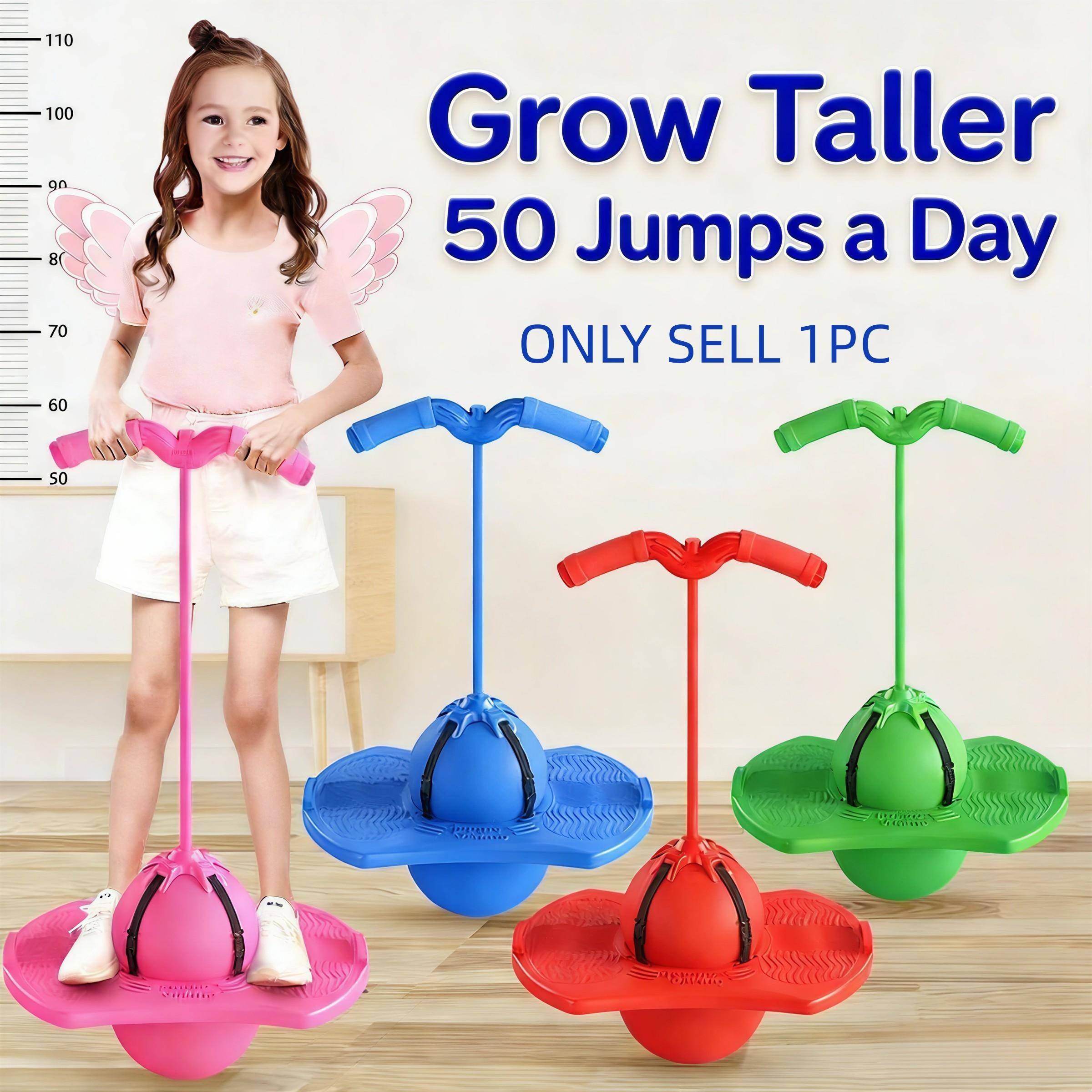 Bouncing Ball With Handle Pump, Balance Platform Bouncy Jump Pogo Ball, High Jump Trick Board Pogo Bouncing Ball, Safe and Fun Pogo Stick, Improves Balance & Coordination for Indoor Outdoor, Inflatable Fitness Toy Gift,for Balance/Coordination/Fitness