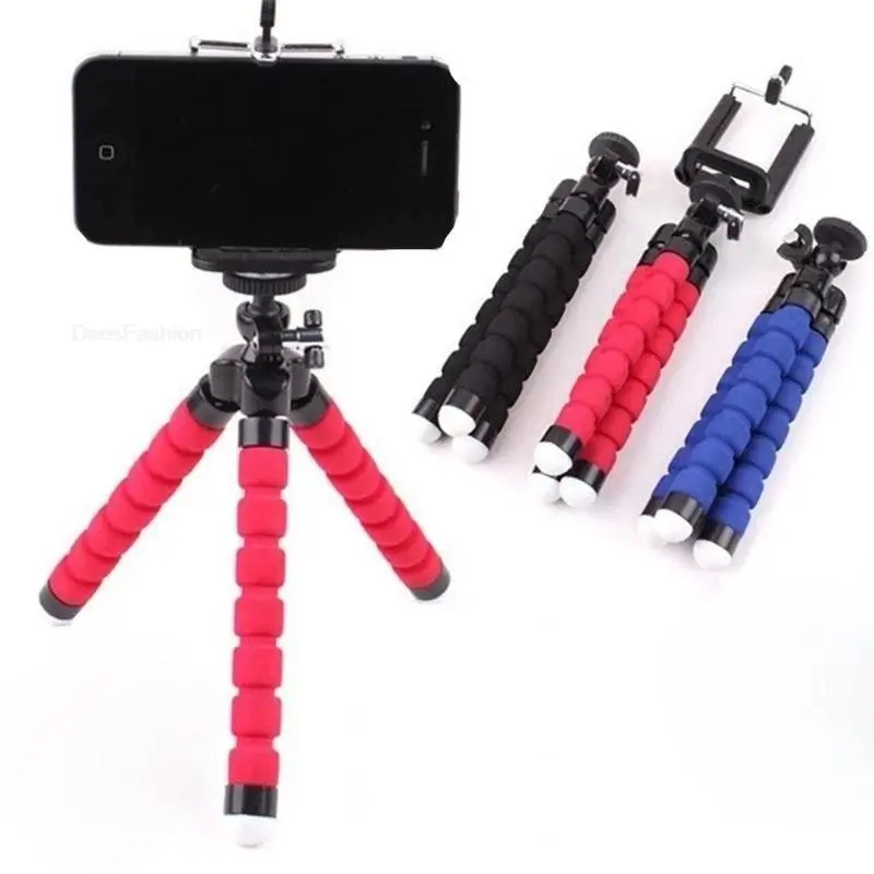 Sponge Tripod Octopus Bracket Universal Smartphone Tripod Mini Flexible Octopus Leg Mobile Phone Holder Stand For iPhone Samsung