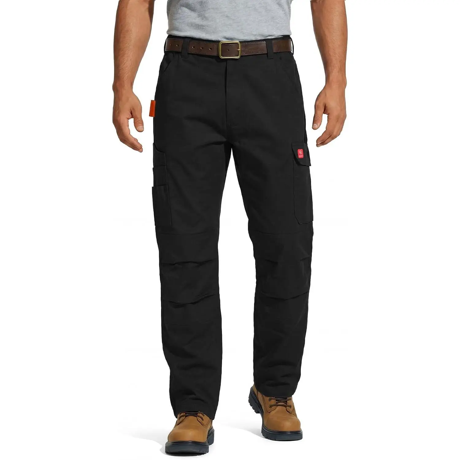 HISEA FR Pants for Men Lightweight Flame Resistant Fire Retardant Pants| NFPA 2112 CAT2, 6.7 oz, water Resistant, ripstop work cargo pants, 10 pockets, for electricians/welders/construction/oil