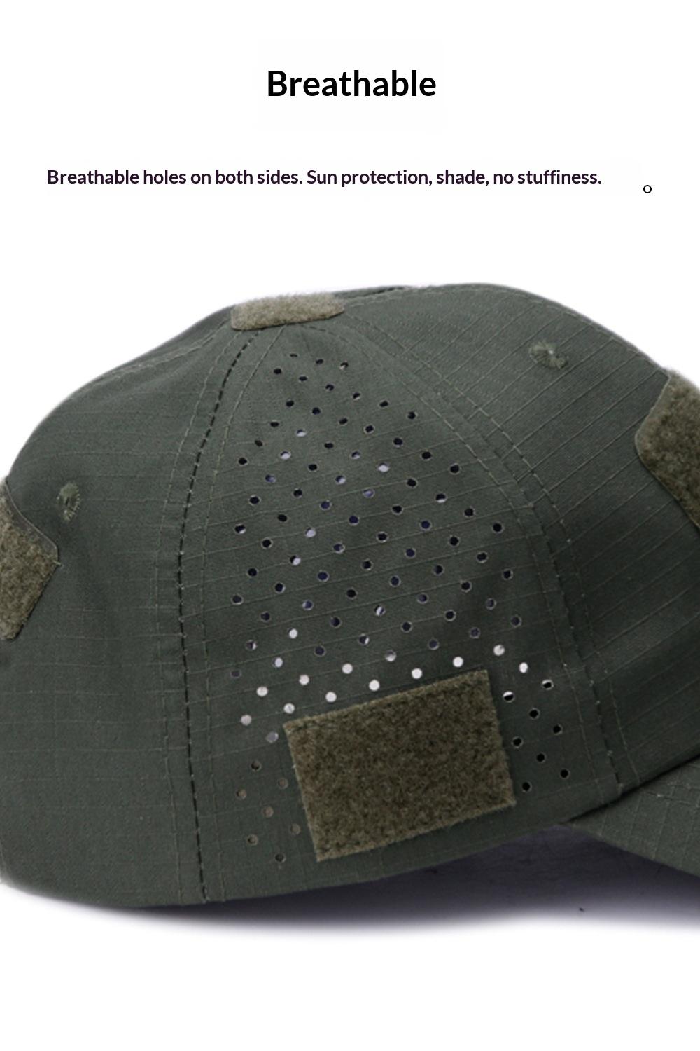 Men's Camouflage Baseball Cap, Breathable Tactical Sun Hat, Military Training Duckbill Hat, Sports Casual Outdoor Wear, Camouflage Snapback Hat, Sports Outdoor Hats