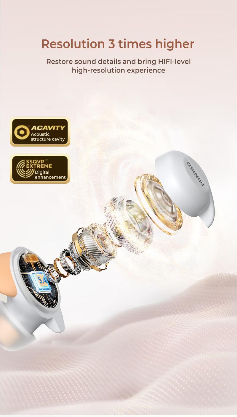 MINISO X51 True Wireless Bluetooth Earphone Noise Cancellation Mini Earbuds With Mic